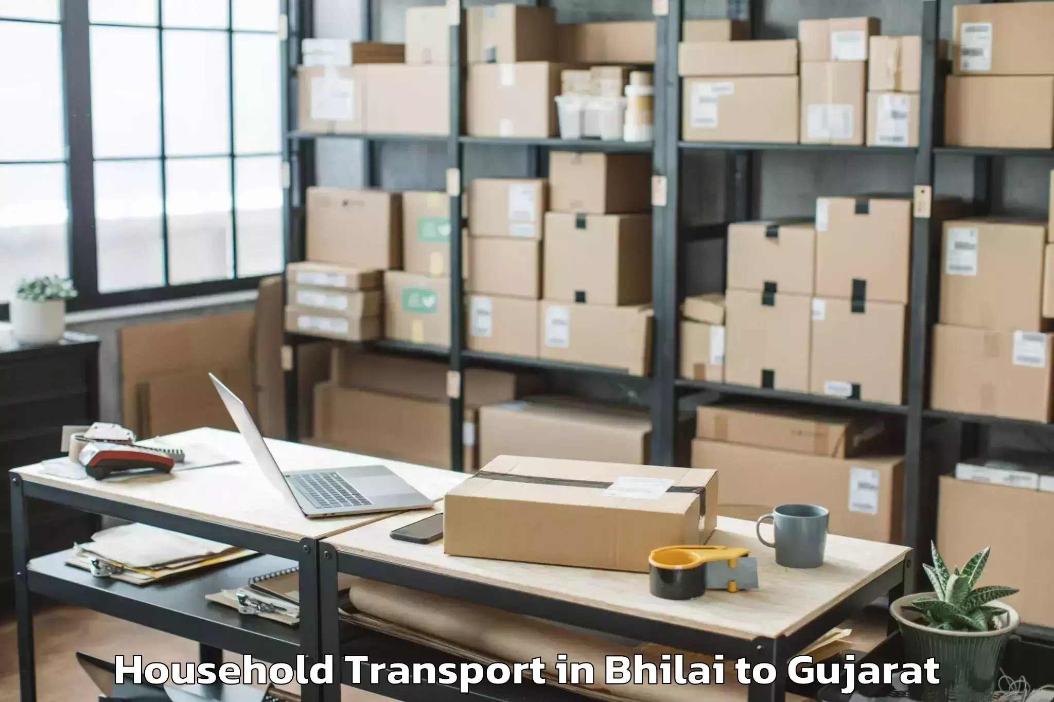 Get Bhilai to Palladium Ahmedabad Household Transport